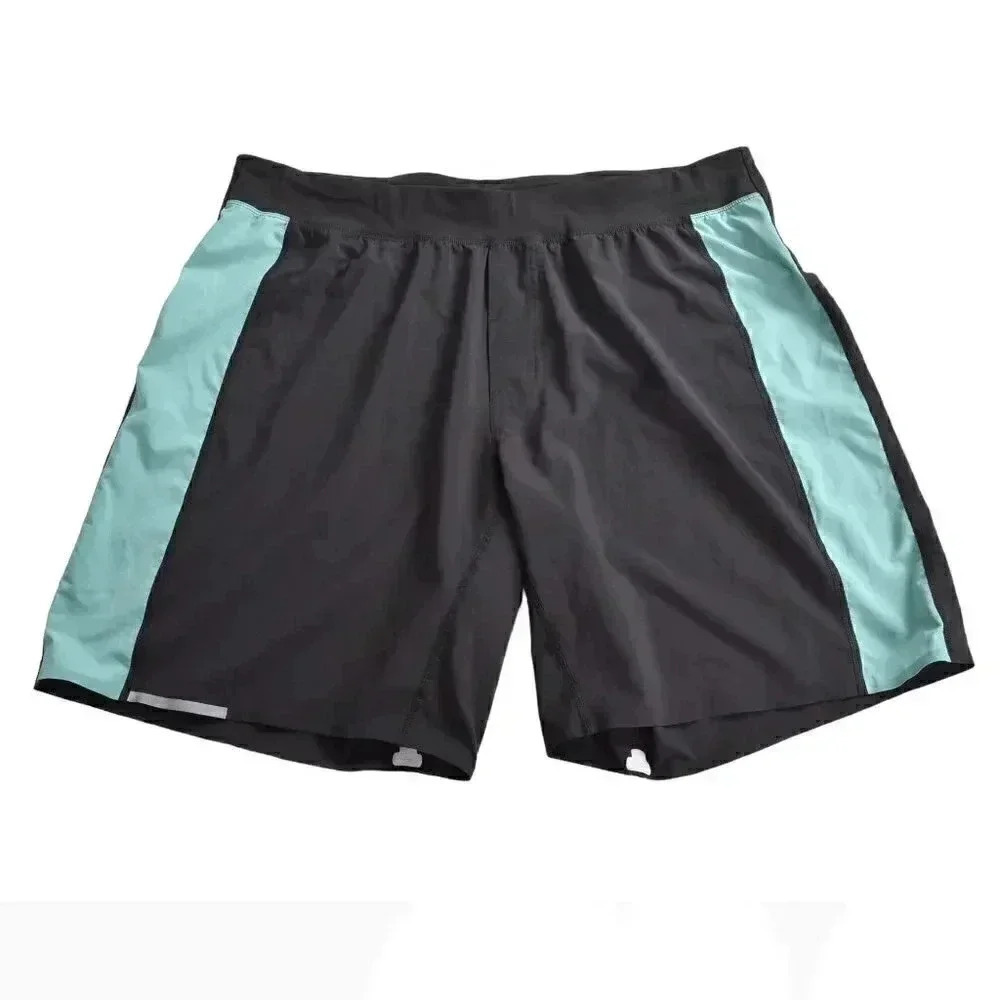 Lululemon Men's Athletic Running Shorts Gray Blue 9" Size XXL
